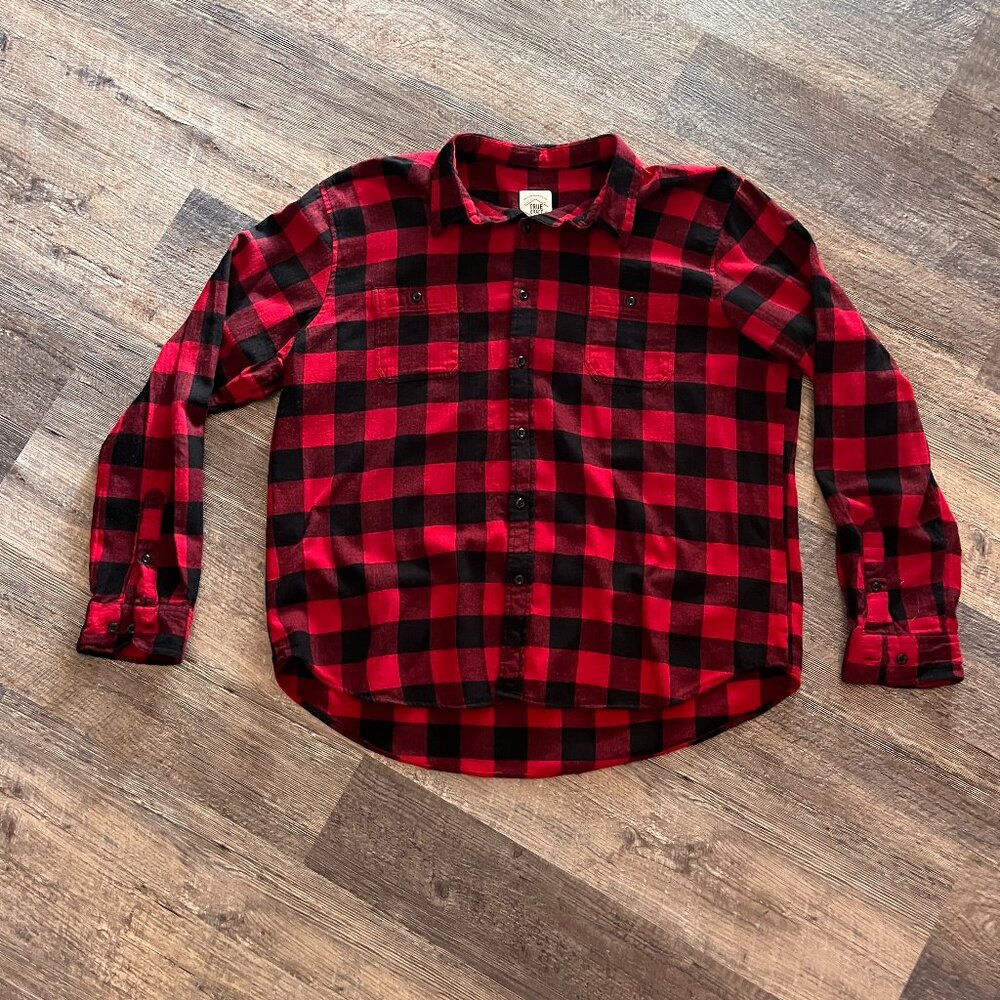 USED Men's True Craft Buffalo Plaid Shirt (2XL)